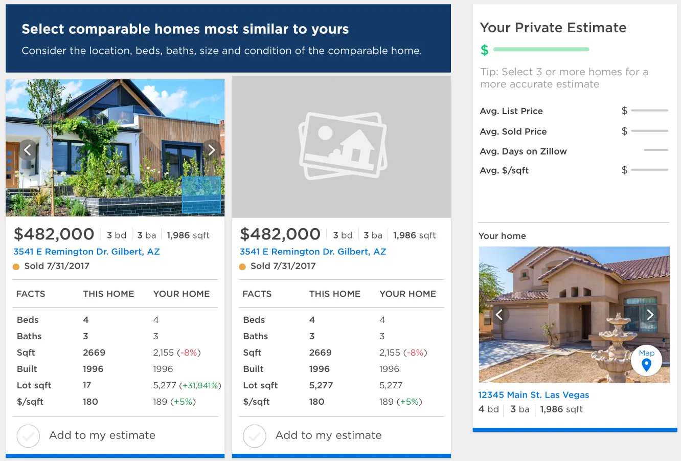 Comps tool